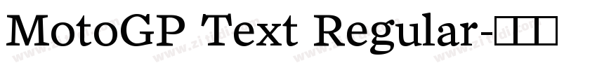 MotoGP Text Regular字体转换